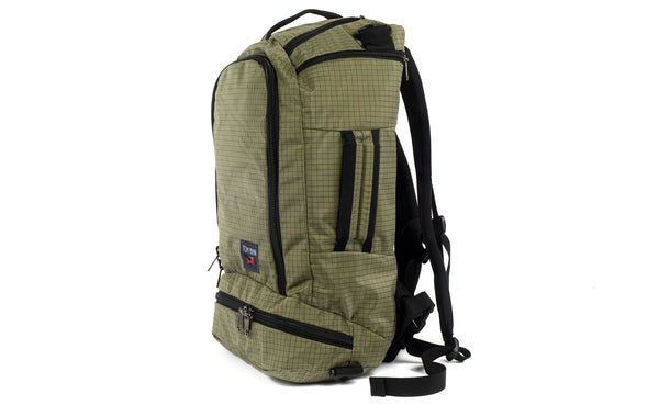 A Techonaut 45 with a Taiga (sage green) Halcyon exterior.